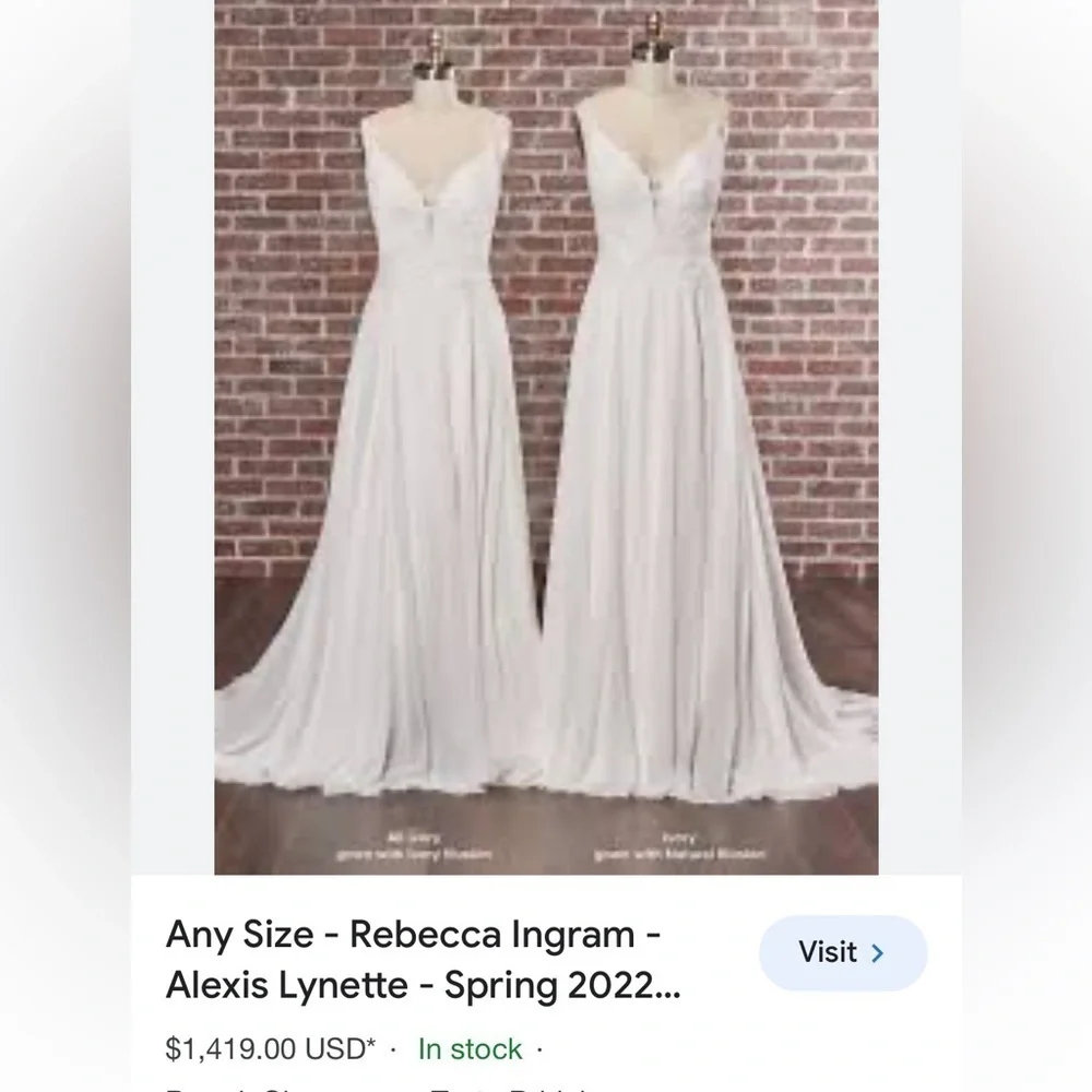 Rebecca Ingram Wedding Dress - Size 6 - Newly Dry Cleaned